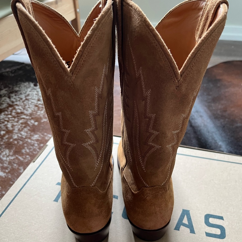 Tecovas women’s The Jamie cowboy boots caramel suede size 8 - Picture 3 of 11